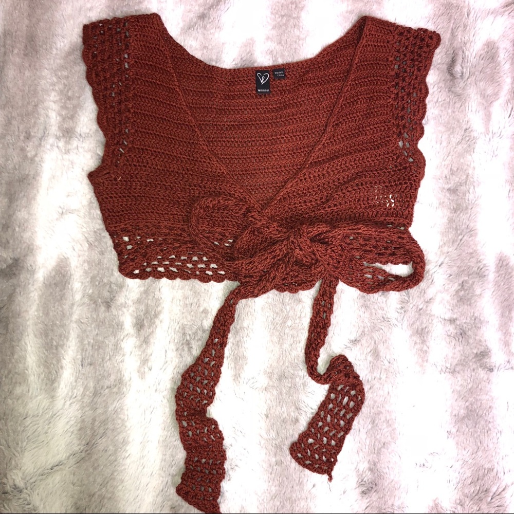 Crotchet Wrap-Around Crop Top